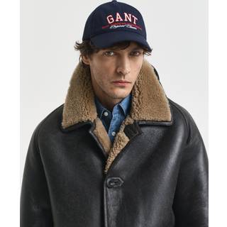 GANT Herre Graphic cap af bomuldstwill (ONE SIZE) EVENING Blå