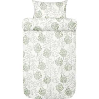 Flonel sengetøj fra HØIE – THEA DÆMPET GRØN 200