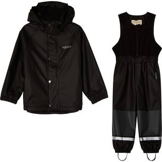 Kuling Ottawa Foret Regnsæt Always Black 98/104 cm Rain Sort  98/104 cm  Unisex