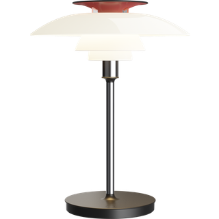 PH 80 Portable Bordlampe - Opal Hvid/Krom