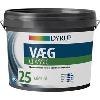 Dyrup Væg Classic 25 hvid 4,5 liter