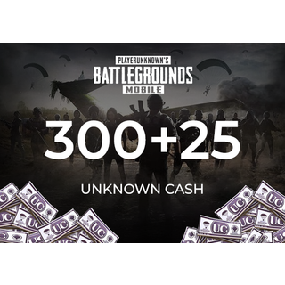 PUBG Mobile 300 + 25 UC (Unknown Cash) Official website Key - GLOBAL