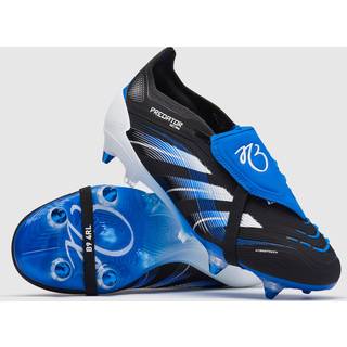 PREDATOR ELITE Foldbar Pløs Blødt Underlag Fodboldstøvler - Core Black / Cloud White / Glow Blue - 40 2/3