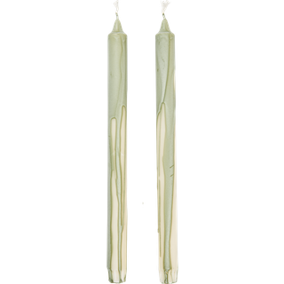 Ferm Living Dryp lys 30 Cm 2-pak - Lys Stearin Tea Green - 1104271820