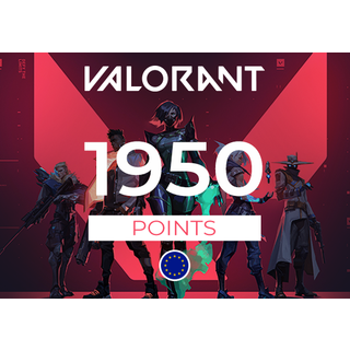VALORANT Gift Card - 1950 Riot Points Key - EU