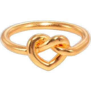 Jane Kønig Tied Heart Ring Ring 18 kt. Forgyldt Sølv THR-AW25-G-54 - Dame - 925 Sterling Silver