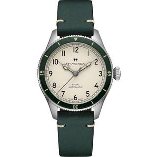 Hamilton H76255810 Herrenuhr Automatik Khaki Pilot Pioneer Dunkelgrün