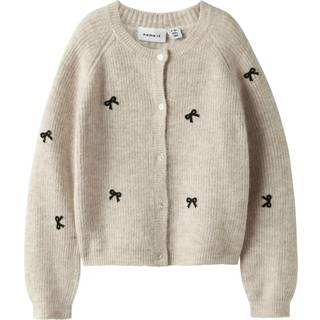 NAME IT Strikket Cardigan Rifey Cement