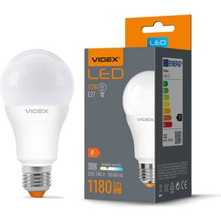 12W LED pære - A60, varm hvid, E27, 230V - Kulør : Varm