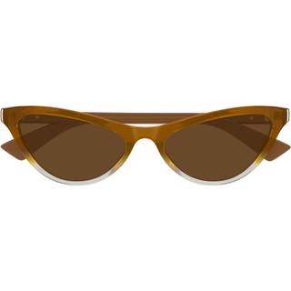 Bottega Veneta Kvinde BV1414S 004 Solbriller Acetat Brun Brun Cat Eye
