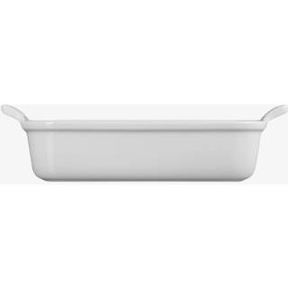 Le Creuset Signature stentøj Heritage rektangulært fad 32cm White