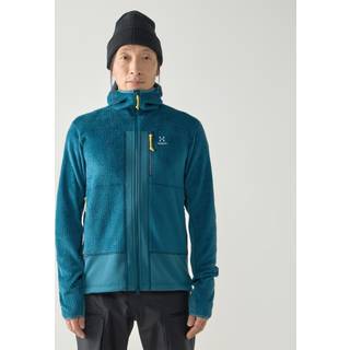 Haglöfs Vassi Mid Hood Fleecejakke Herrer størrelse L farve blå