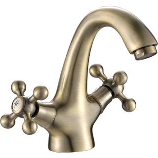 Tvättställsblandare Bexley Guld Matt med Bottenventil