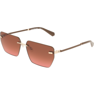Calvin Klein Unisex CKJ25207S 725 Solbriller Metal Guld Brun Firkantet Normal Skygge
