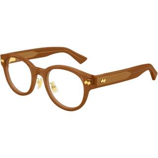 Bottega Veneta Mand BV1405OA 003 Optiske stel Acetat Brun Transparent Rund