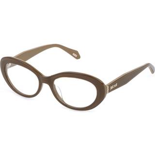 Just Cavalli VJC163 09HT 54 Briller Kvinder Brun - Beige Brown on Clear - 54mm