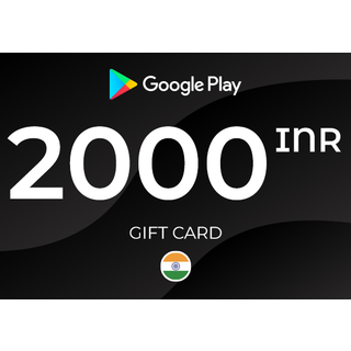 Google Play Gift Card 2000 INR Key - INDIA