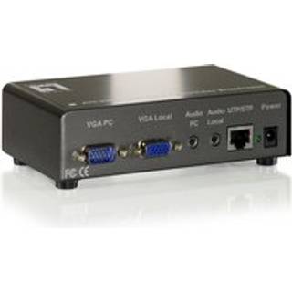 LevelOne AVE-9201 AV forlænger AV sender & modtager Sort