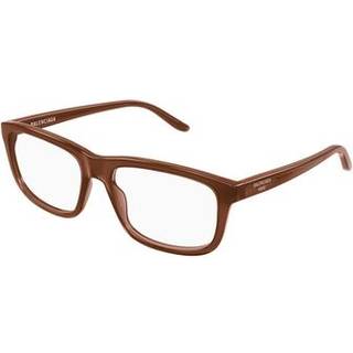 Balenciaga Mand BB0438O 006 Optiske stel Acetat Brun Transparent Firkantet