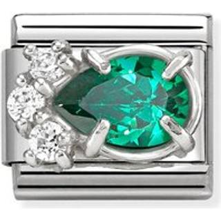 Nomination Silver Green CZ Drop Charm