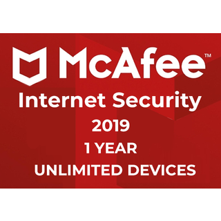 McAfee Internet Security 1 Year Unlimited Device Key - GLOBAL