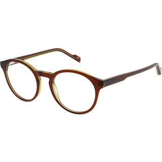 Reebok RBK1002 121 52 Briller Mænd Brun - Gloss Dark Transparent Brown on Clear - 52mm