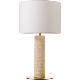 Bordlampe Home ESPRIT Beige Gylden 50 W 220 V