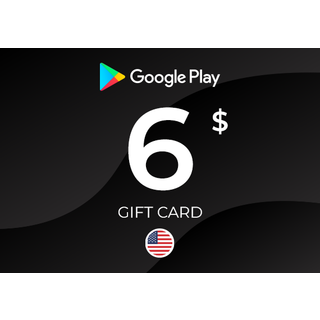 Google Play Gift Card 6 USD Key - UNITED STATES