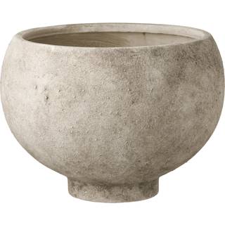 Urtepotte i grå keramik