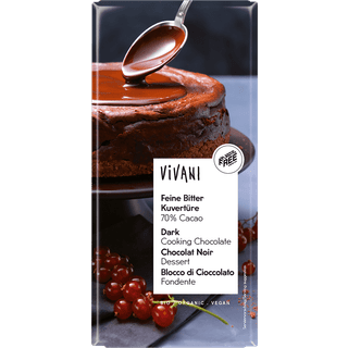 Vivani Overtrækschokolade Mørk Ø (150 g)