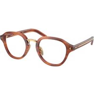 Prada Mand PR C05V 27F1O1 Optiske stel Acetat Brun Transparent Pantos Normal