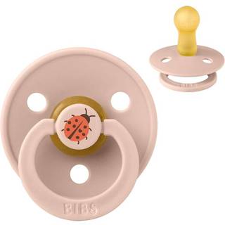 BIBS Rund Colour Sut - Str. 2 - Naturgummi - Studio - Ladybug - Blush