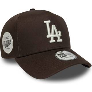 Side Patch Eframe Los Angeles Dodgers Cap, Dark Brown, One size