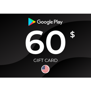 Google Play Gift Card 60 USD Key - UNITED STATES