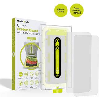 Mobile Origin Screen Guard with easy applicator case friendly 2 pack - iPhone 17 Pro