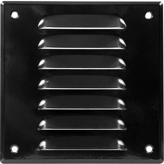 Vægrist med net 170 x 170 mm - sort metal