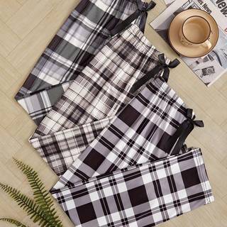 TEMU 3-pack Women's Sleep Shorts, Casual Knit Polyester 95% Elastane 5% Pajama Bottoms, Bow Detail Sleepwear, 140gsm Fabric Weight