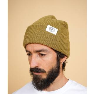 Globe Statement Beanie, Honey Yellow, One size