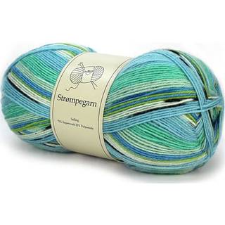 Salling strømpegarn - grøn/blå 81926 (På lager i butik)