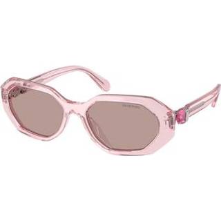 Swarovski SK6028F Asian Fit 30017N 55 Solbriller Kvinder Lyserød - Transparent Pink - 55mm