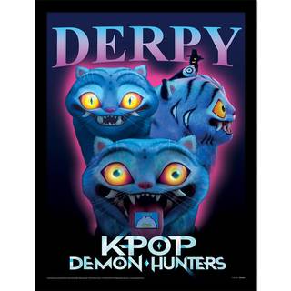 KPop Demon Hunters Collector Print Framed Poster Derpy