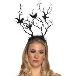 Verwunschene Waldfee Tiara mit Raben