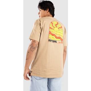 Rip Curl Surf Revival Sunsets T-shirt - S - khaki