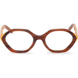 Mr. Boho Paquita LACKR46-00 53 Briller Mænd Brun - Striped Hammock Brown Yellow Laminate - 53mm