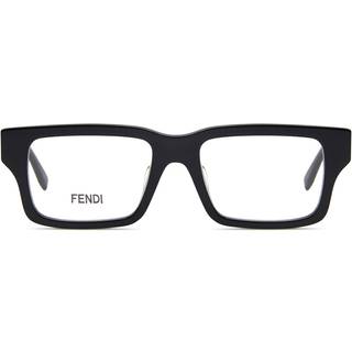 Fendi FE 50114F Asian Fit 001 53 Briller Mænd Black - Shiny Black - 53mm