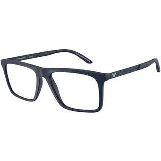 Emporio Armani EA3253F Asian Fit 6244 55 Briller Mænd Blue - Matte Blue - 55mm