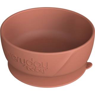 Everyday Baby silikoneskål med sugekop Nature Red