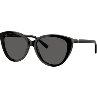 Tiffany Kvinde TF4251 8001S4 Solbriller Acetat Sort Grå Cat Eye Normal