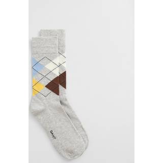 GANT Herre Argyle sokker (43-45) LIGHT Grå MELANGE