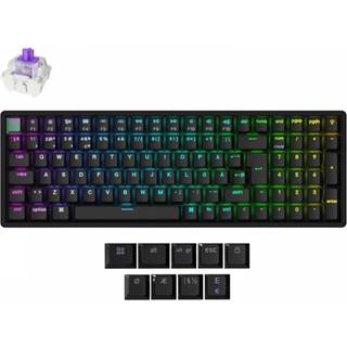 Keychron K4 HE QMK Tastatur [Gateron 2.0 Purple Magnetic Switch] - Sort